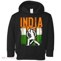 India Cricket Supporters Jersey Indian Cricket Fans Toddler Hoodie thumb 0