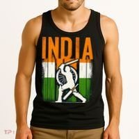 India Cricket Supporters Jersey Indian Cricket Fans Tank Top thumb 3