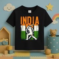 India Cricket Supporters Jersey Indian Cricket Fans Toddler T-Shirt thumb 3