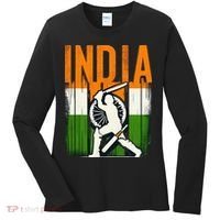 India Cricket Supporters Jersey Indian Cricket Fans Women's Long Sleeve Shirt thumb 0