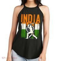 India Cricket Supporters Jersey Indian Cricket Fans Women's Perfect Tri Rocker Tank thumb 2
