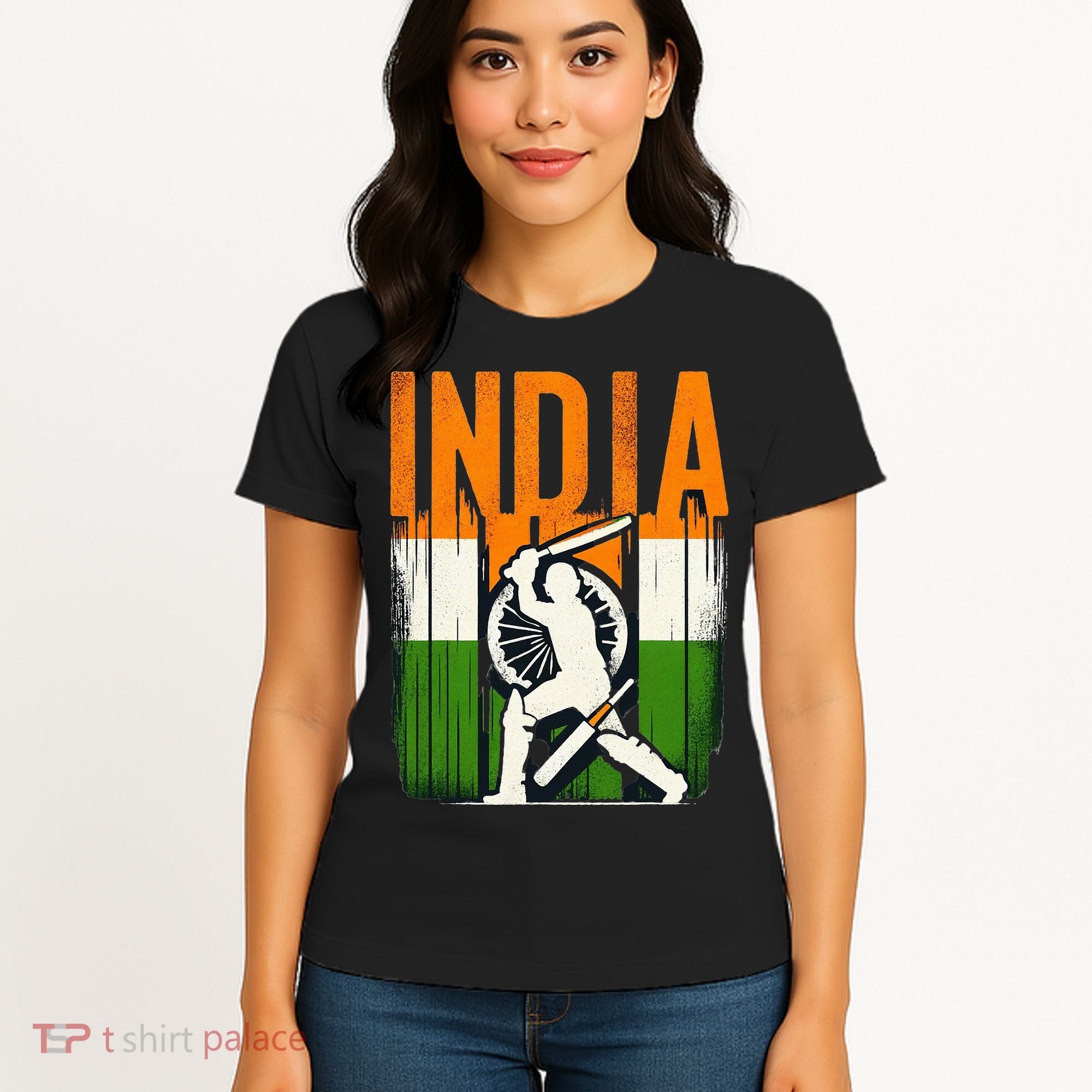 India Cricket Supporters Jersey Indian Cricket Fans Women's T-Shirt