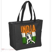 India Cricket Supporters Jersey Indian Cricket Fans Tote Bag thumb 2