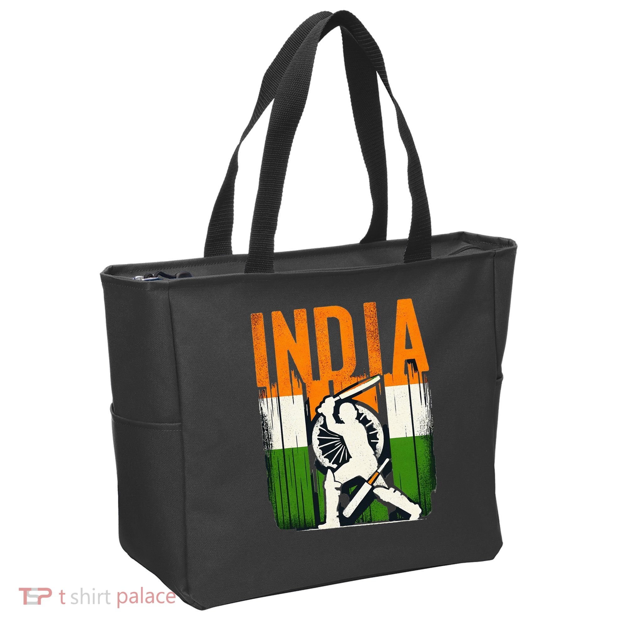 India Cricket Supporters Jersey Indian Cricket Fans Tote Bag