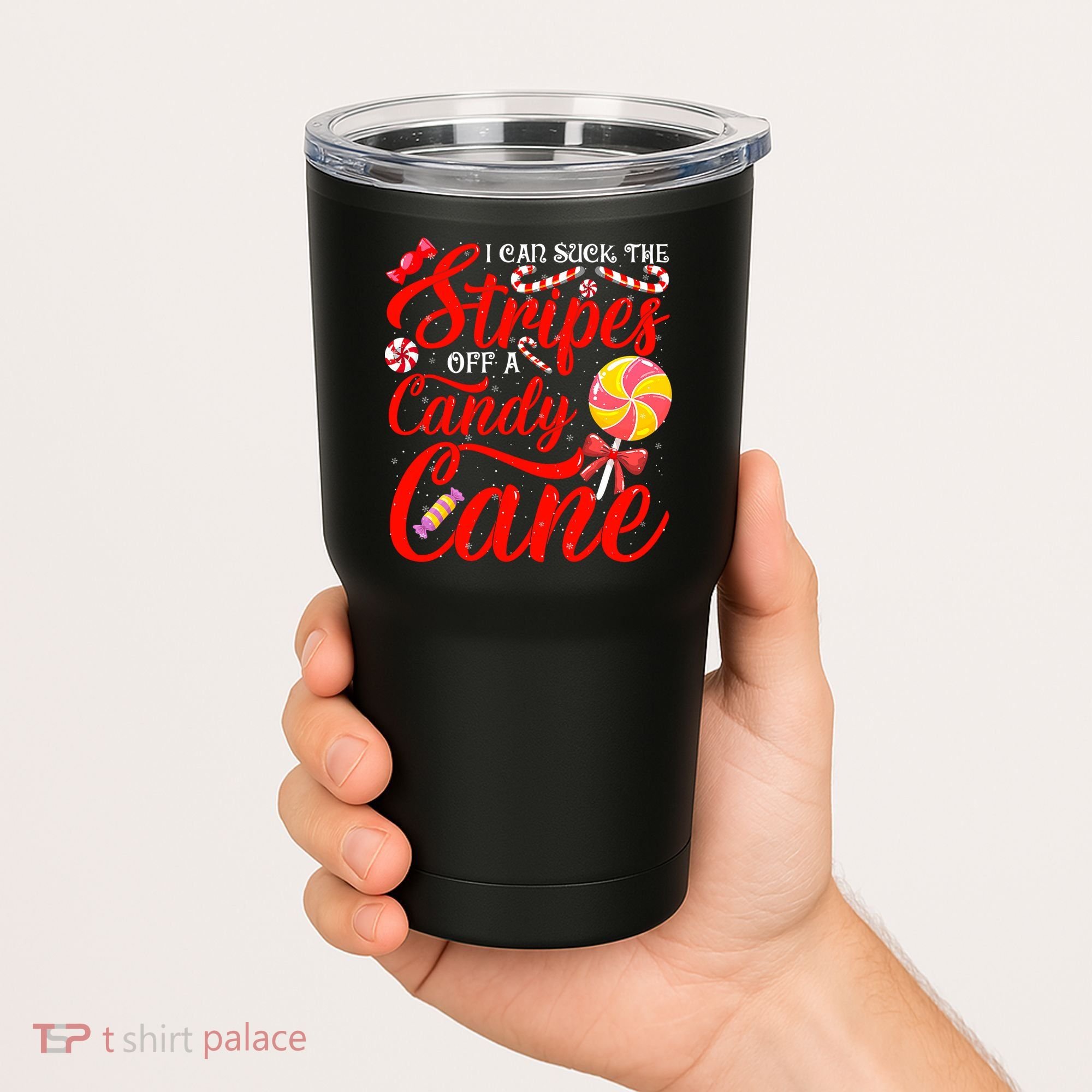 I Can Suck The Stripes Off A Candy Cane Christmas Naughty Tumbler