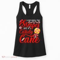 I Can Suck The Stripes Off A Candy Cane Christmas Naughty Women's Tank Top thumb 0