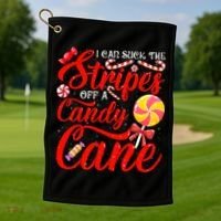I Can Suck The Stripes Off A Candy Cane Christmas Naughty Golf Towel thumb 1