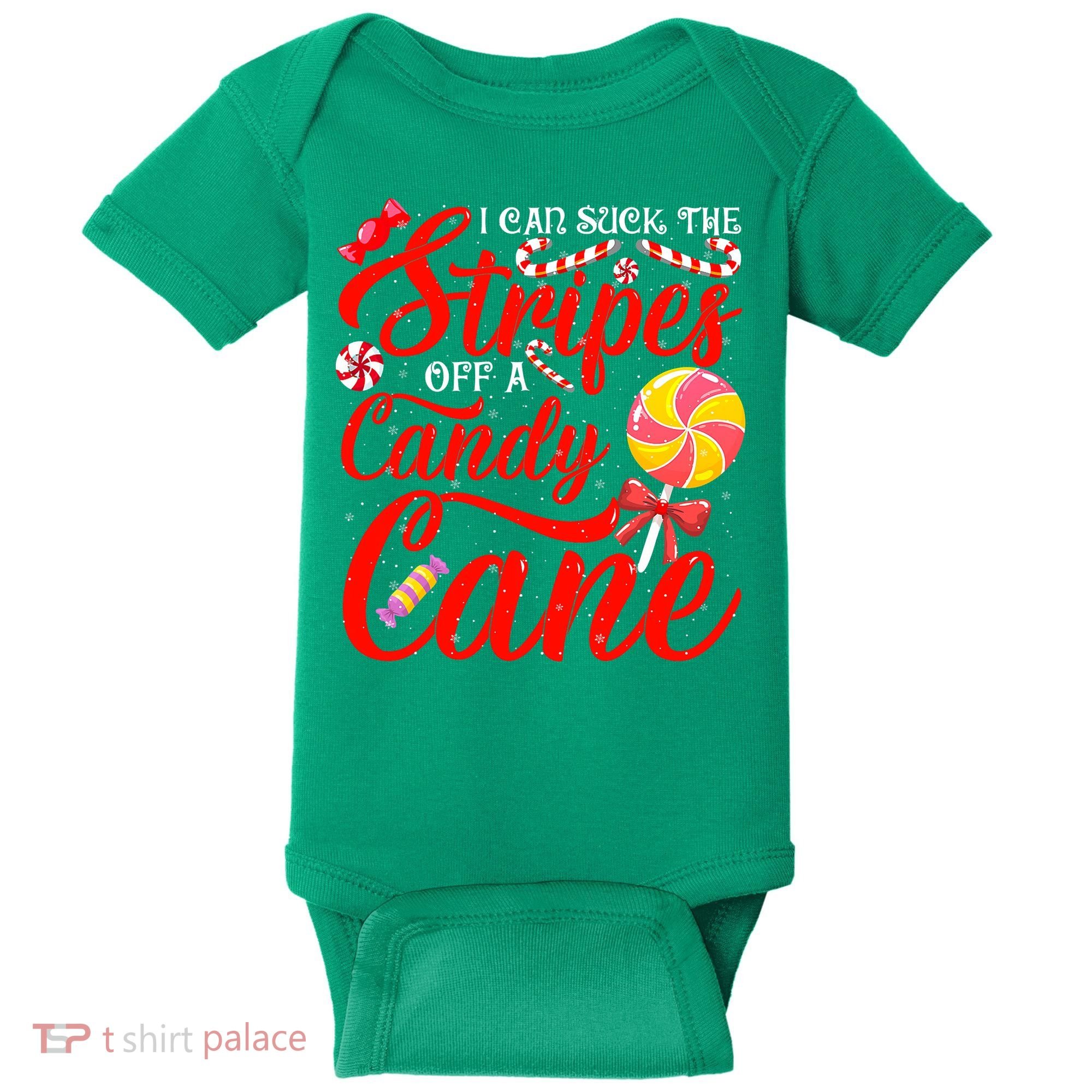 I Can Suck The Stripes Off A Candy Cane Christmas Naughty Baby Bodysuit