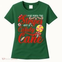 I Can Suck The Stripes Off A Candy Cane Christmas Naughty Women's T-Shirt thumb 0