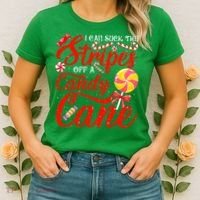 I Can Suck The Stripes Off A Candy Cane Christmas Naughty Women's T-Shirt thumb 2