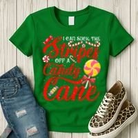 I Can Suck The Stripes Off A Candy Cane Christmas Naughty Women's T-Shirt thumb 3
