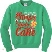 I Can Suck The Stripes Off A Candy Cane Christmas Naughty Kids Sweatshirt thumb 0