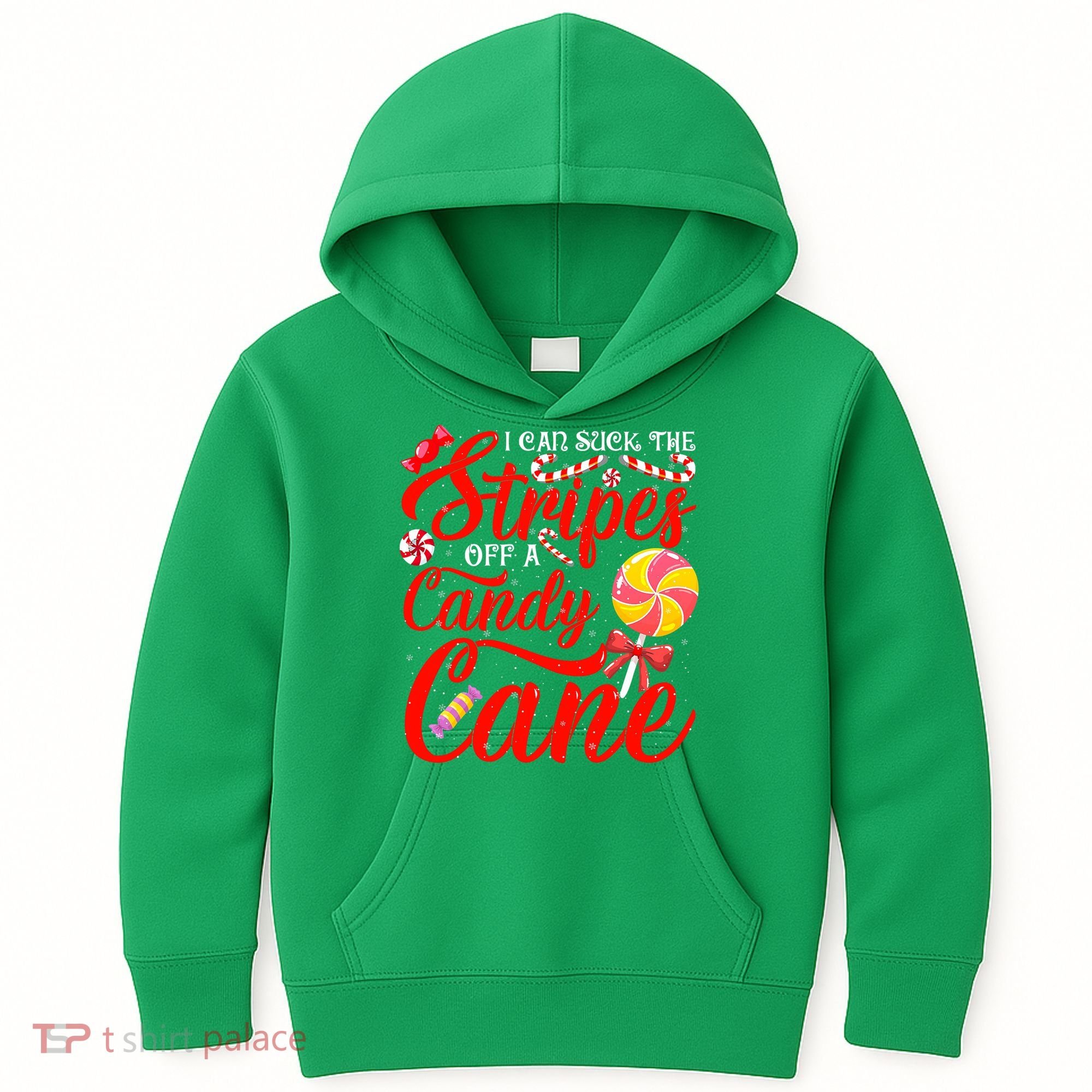 I Can Suck The Stripes Off A Candy Cane Christmas Naughty Kids Hoodie