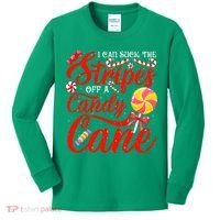 I Can Suck The Stripes Off A Candy Cane Christmas Naughty Kids Long Sleeve Shirt thumb 0