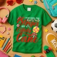 I Can Suck The Stripes Off A Candy Cane Christmas Naughty Kids T-Shirt thumb 3