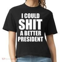 I Could Sh*t A Better President Funny Anti Biden Comfort Colors Boxy T-Shirt thumb 0