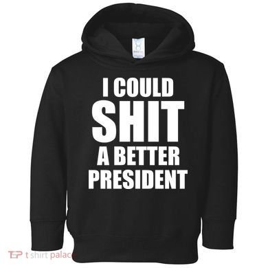 I Could Sh*t A Better President Funny Anti Biden Toddler Hoodie