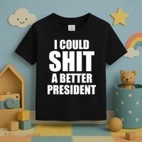 I Could Sh*t A Better President Funny Anti Biden Toddler T-Shirt thumb 3