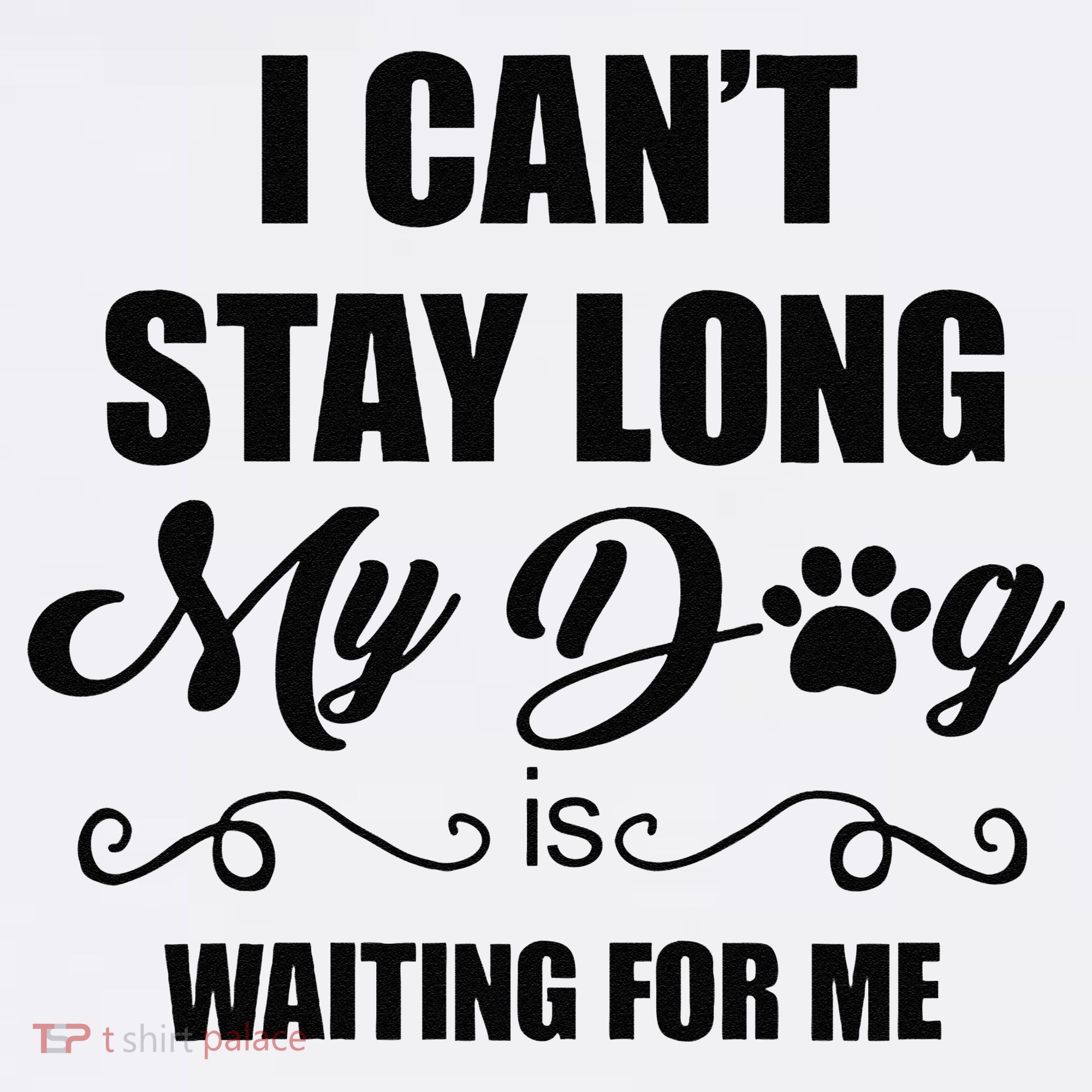I Cant Stay Long. My Dog Is Waiting For Me Funny Dog Lover Gift Women's Hoodie