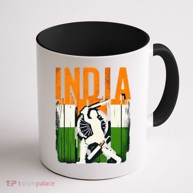 India Cricket Supporters Jersey  Indian Cricket Fans  Coffee Mug back
