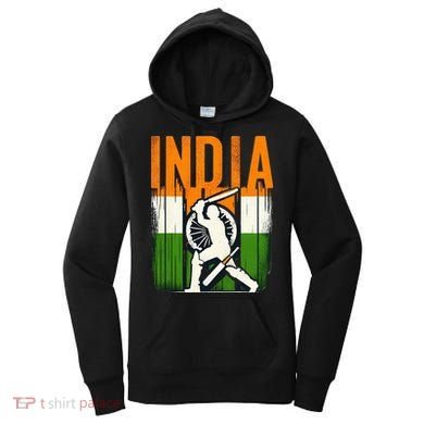 India Cricket Supporters Jersey  Indian Cricket Fans  Women's Hoodie