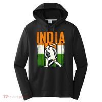 India Cricket Supporters Jersey  Indian Cricket Fans  Performance Fleece Hoodie thumb 0