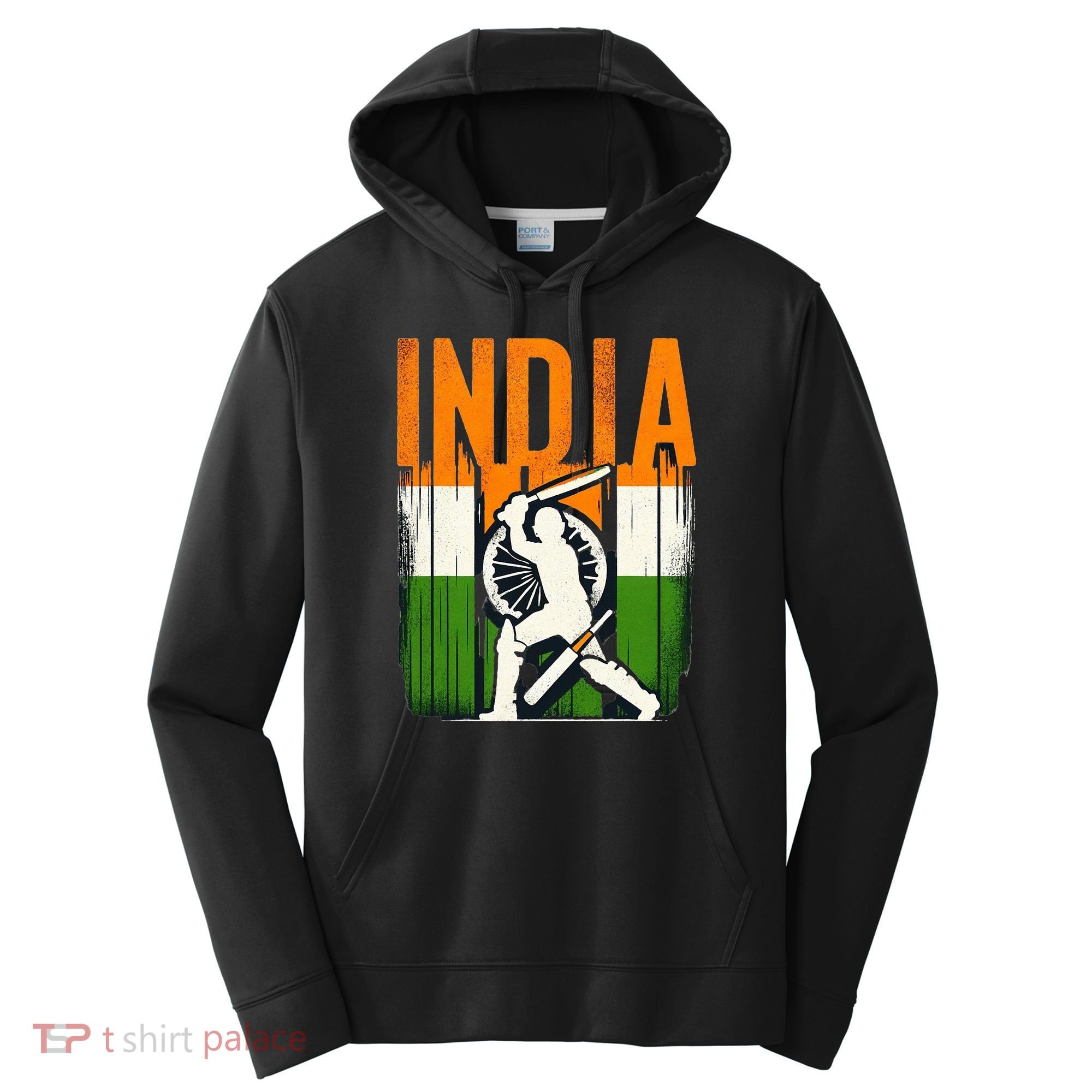 India Cricket Supporters Jersey  Indian Cricket Fans  Performance Fleece Hoodie