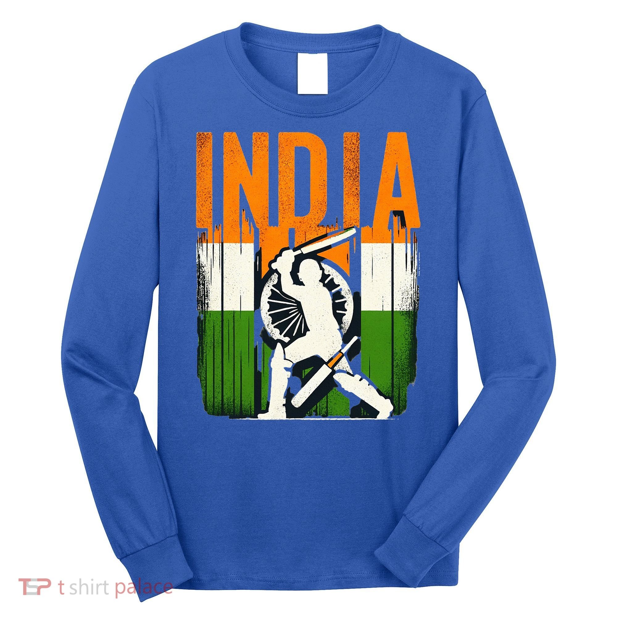 India Cricket Supporters Jersey  Indian Cricket Fans  Long Sleeve Shirt