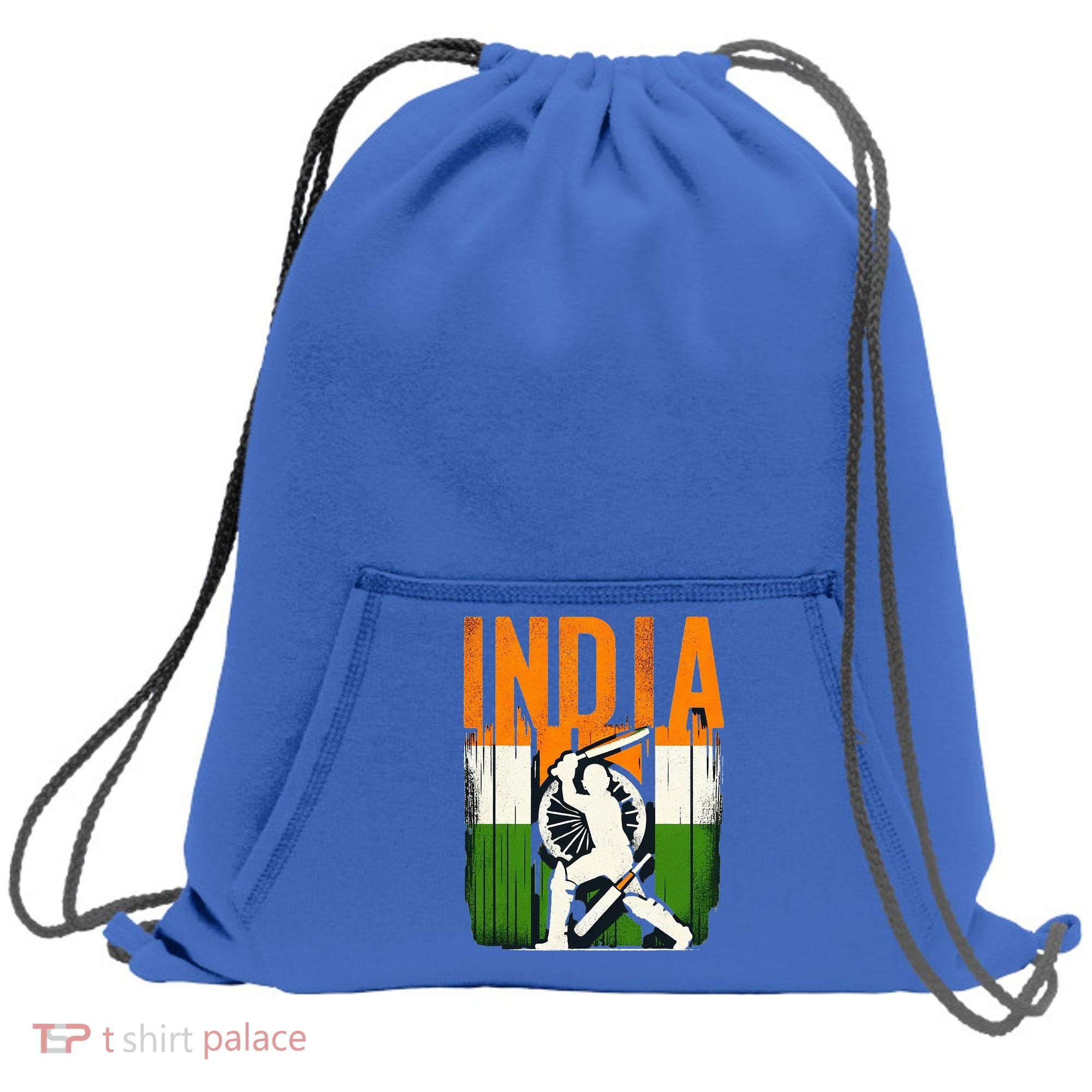 India Cricket Supporters Jersey  Indian Cricket Fans  Sweatshirt Cinch Pack Bag
