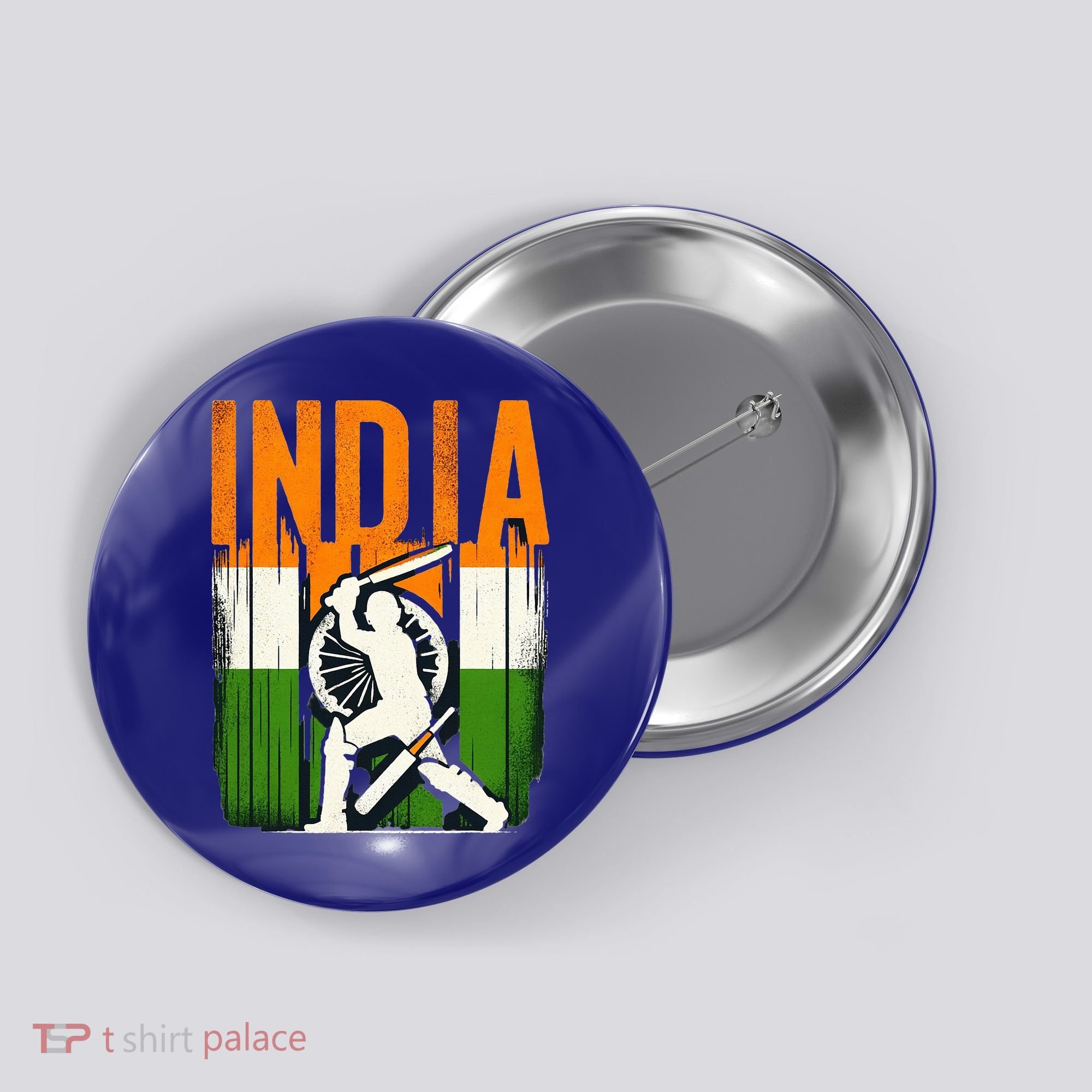 India Cricket Supporters Jersey  Indian Cricket Fans  Button