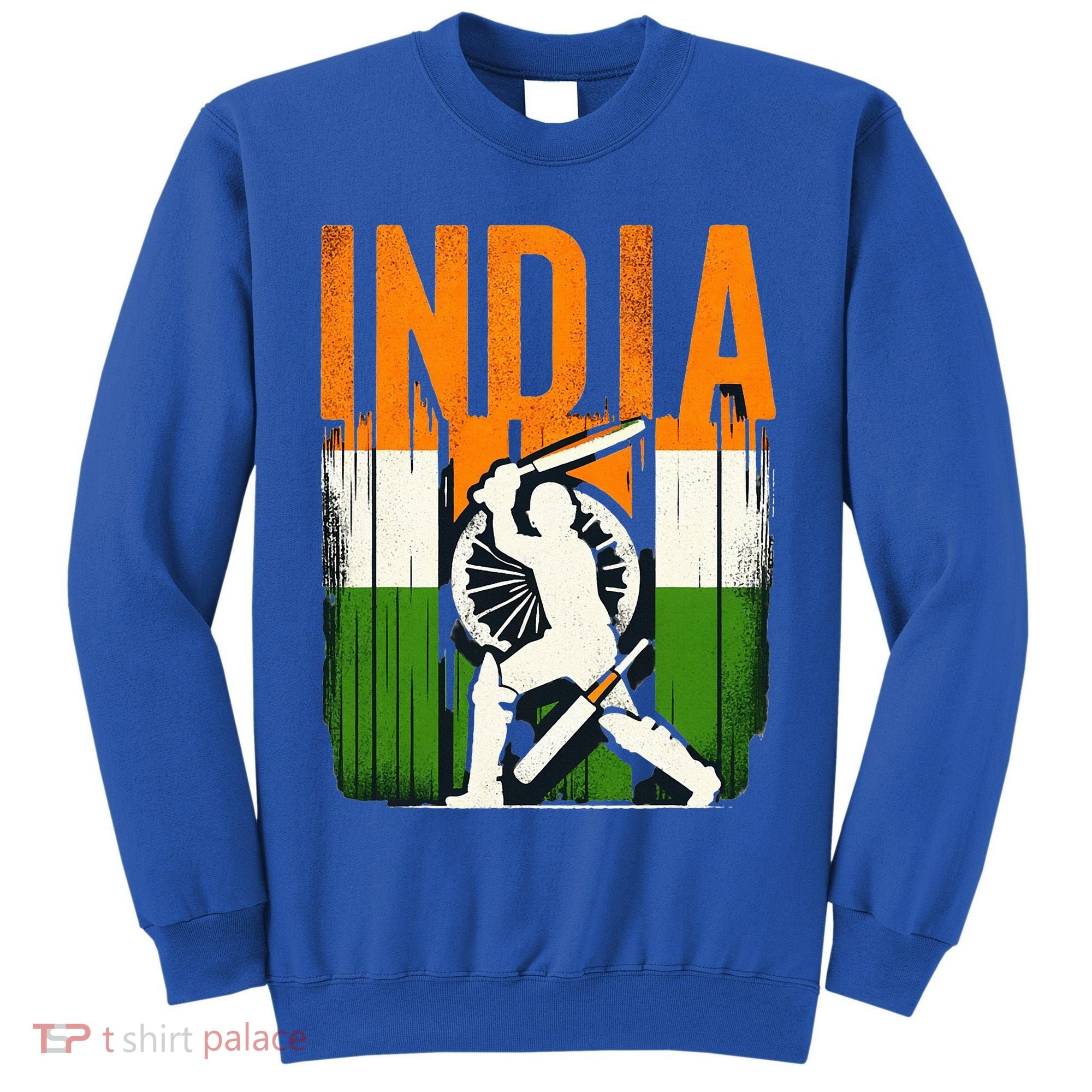 India Cricket Supporters Jersey  Indian Cricket Fans  Tall Sweatshirt
