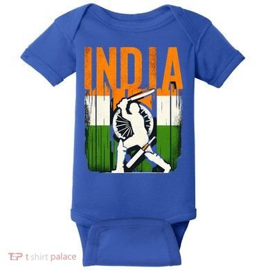 India Cricket Supporters Jersey  Indian Cricket Fans  Baby Bodysuit