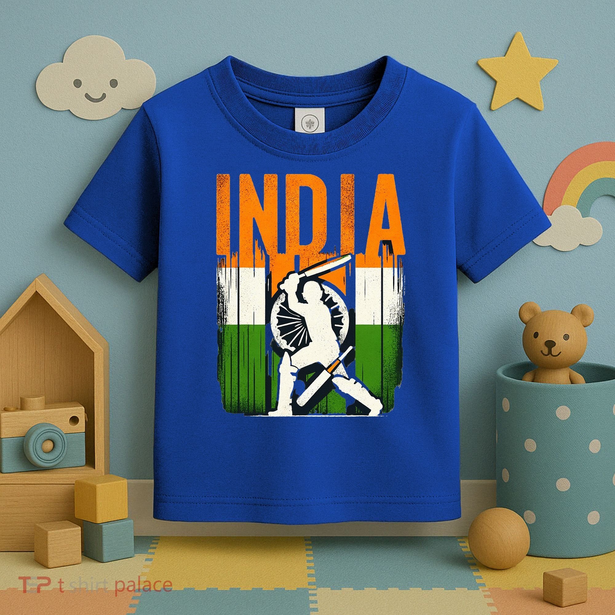 India Cricket Supporters Jersey  Indian Cricket Fans  Toddler T-Shirt