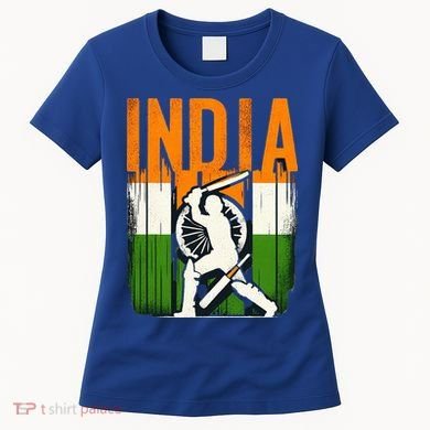 India Cricket Supporters Jersey  Indian Cricket Fans  Women's T-Shirt