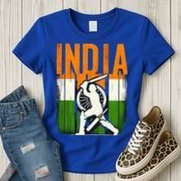 India Cricket Supporters Jersey  Indian Cricket Fans  Women's T-Shirt thumb 3