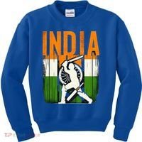 India Cricket Supporters Jersey  Indian Cricket Fans  Kids Sweatshirt thumb 0