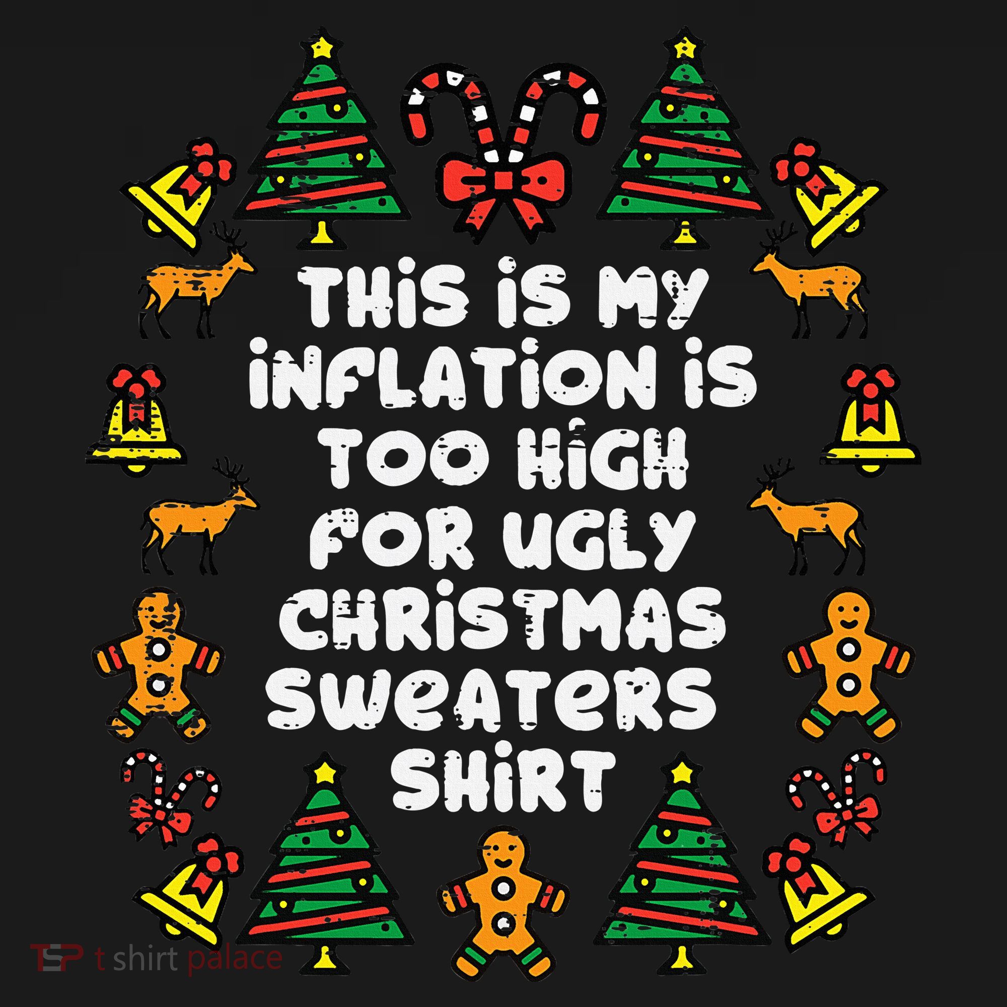 Inflation Christmas Sweaters Funny Xmas Doggie Tank
