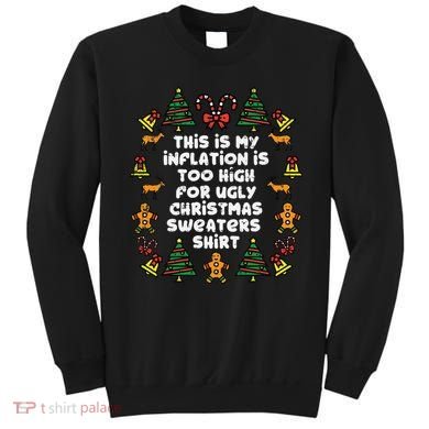 Inflation Christmas Sweaters Funny Xmas Sweatshirt