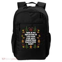 Inflation Christmas Sweaters Funny Xmas Backpack thumb 0
