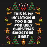 Inflation Christmas Sweaters Funny Xmas Polo thumb 3