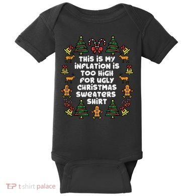 Inflation Christmas Sweaters Funny Xmas Baby Bodysuit