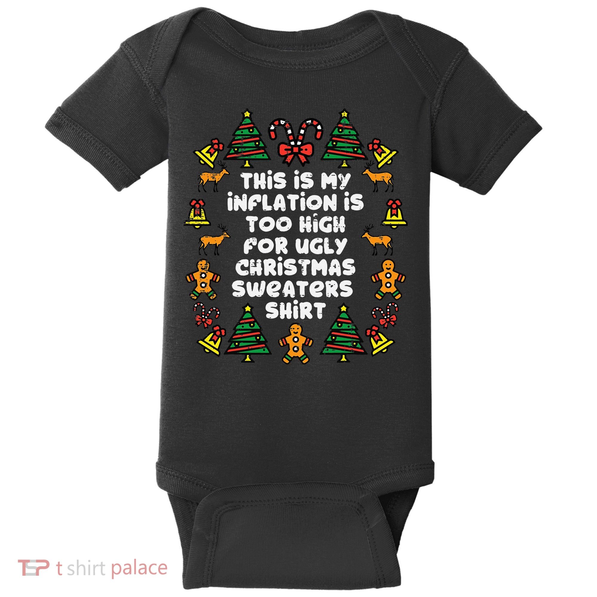Inflation Christmas Sweaters Funny Xmas Baby Bodysuit