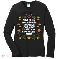 Inflation Christmas Sweaters Funny Xmas Women's Long Sleeve Shirt thumb 0