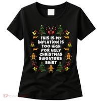 Inflation Christmas Sweaters Funny Xmas Women's T-Shirt thumb 0