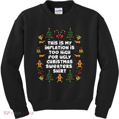 Inflation Christmas Sweaters Funny Xmas Kids Sweatshirt