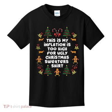 Inflation Christmas Sweaters Funny Xmas Kids T-Shirt