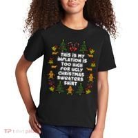 Inflation Christmas Sweaters Funny Xmas Kids T-Shirt thumb 2