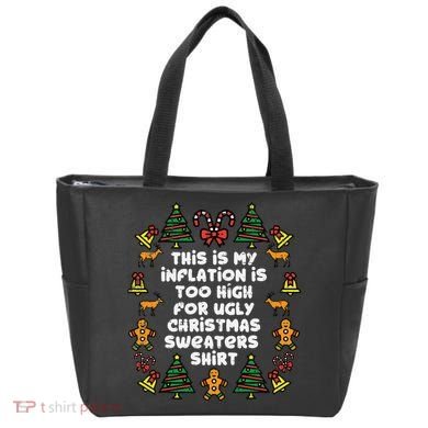 Inflation Christmas Sweaters Funny Xmas Tote Bag
