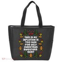 Inflation Christmas Sweaters Funny Xmas Tote Bag thumb 0