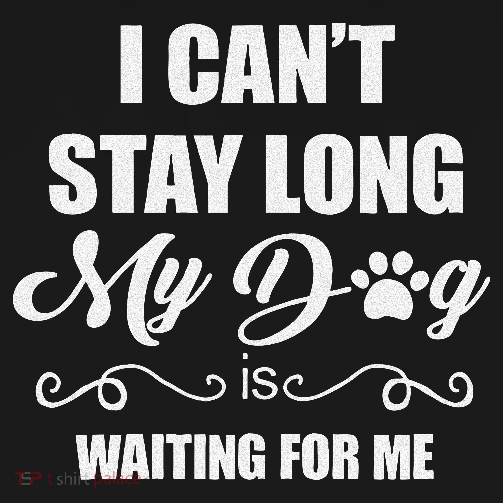 I CanT Stay Long. My Dog Is Waiting For Me Funny Dog Lover Gift Sweatshirt